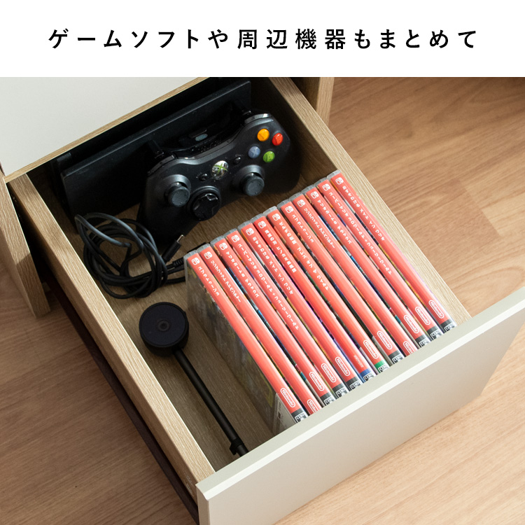 デザイナーズゲームラック REGABO（レガボ）ゲーム機ワゴン Nintendo Switch2収納 ゲームスタンド ゲーミングラック スイッチ２ キャスター ゲーム収納の画像