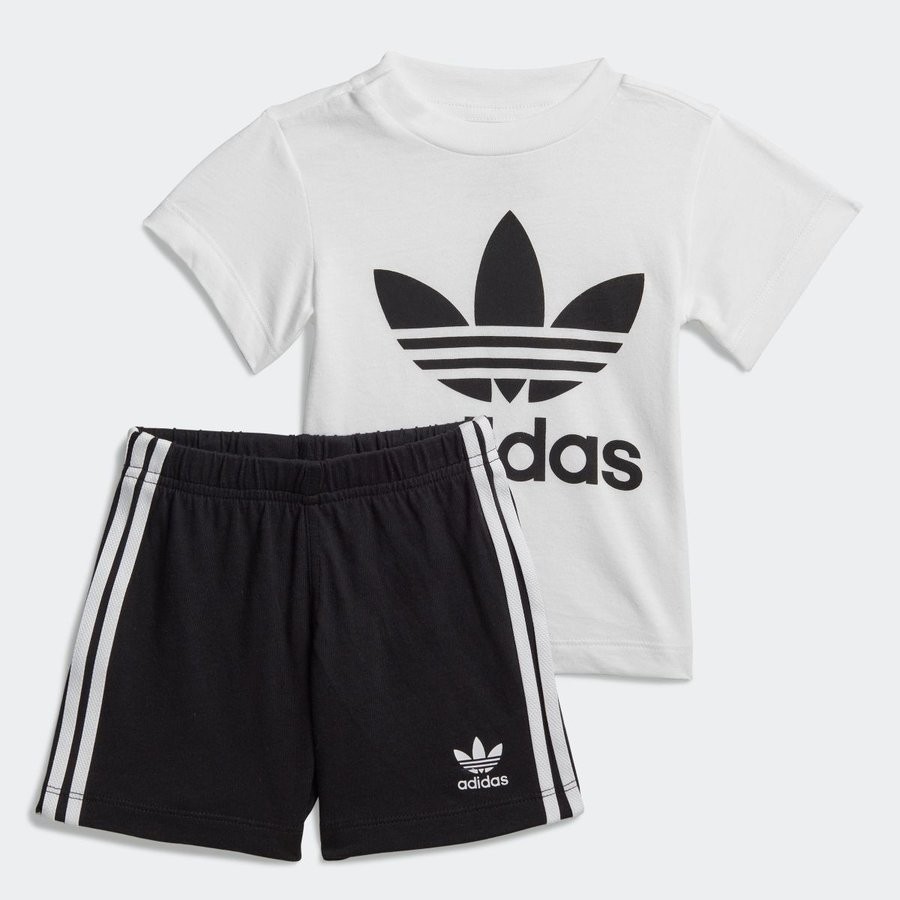 返品可 セール価格 アディダス公式 ウェア・服 その他ウェア adidas 子供用トレフォイル ショーツ Tシャツ セット [Trefoil  Shorts Tee Set] p0830 : fi8318 : アディダス公式オンラインショップヤフー店 - 通販 - Yahoo!ショッピング