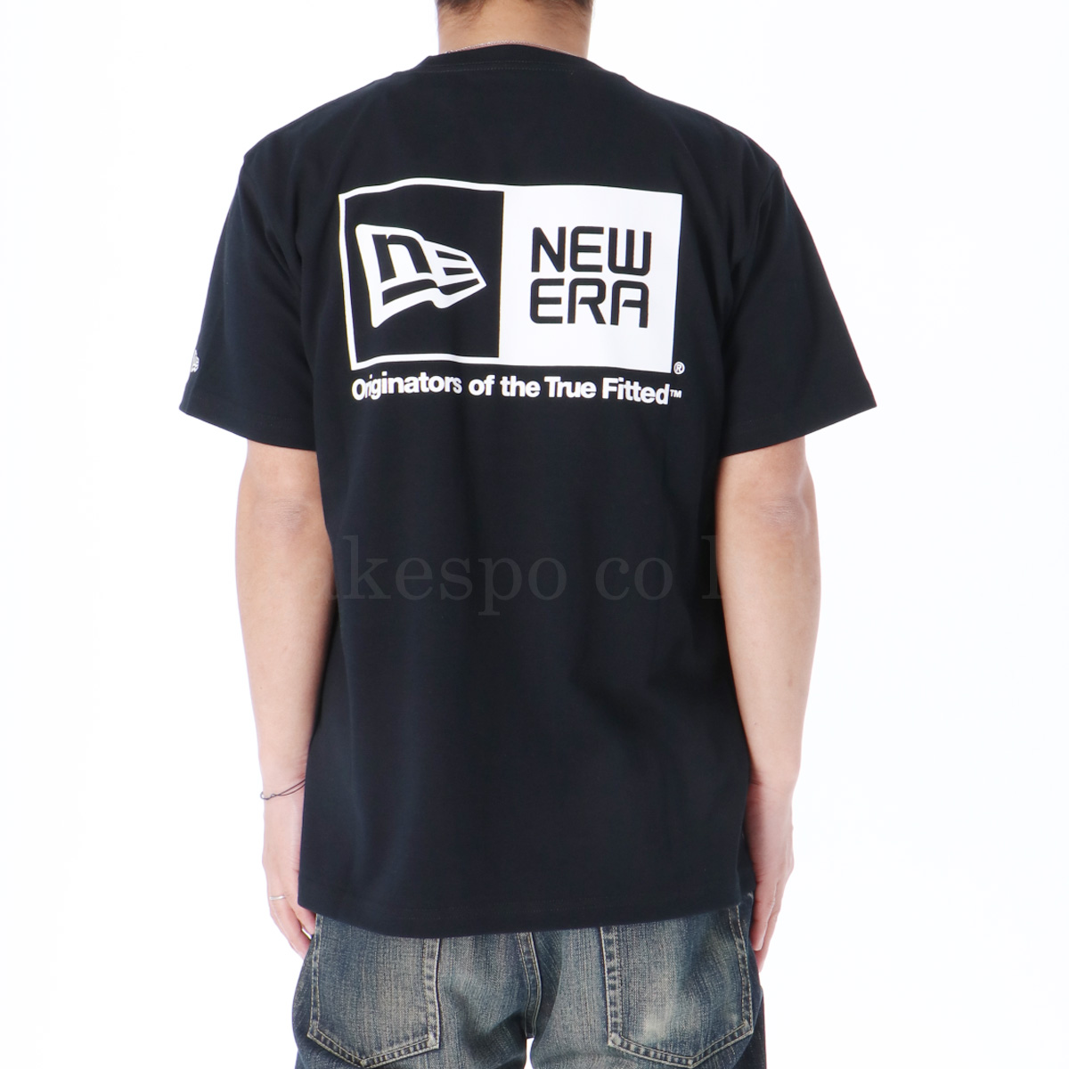 ニューエラ Tシャツ メンズ 上 NEW ERA 半袖 バックプリント付き 吸汗 速乾 UVカット 14121835 BLK 送料無料｜adistyle｜06