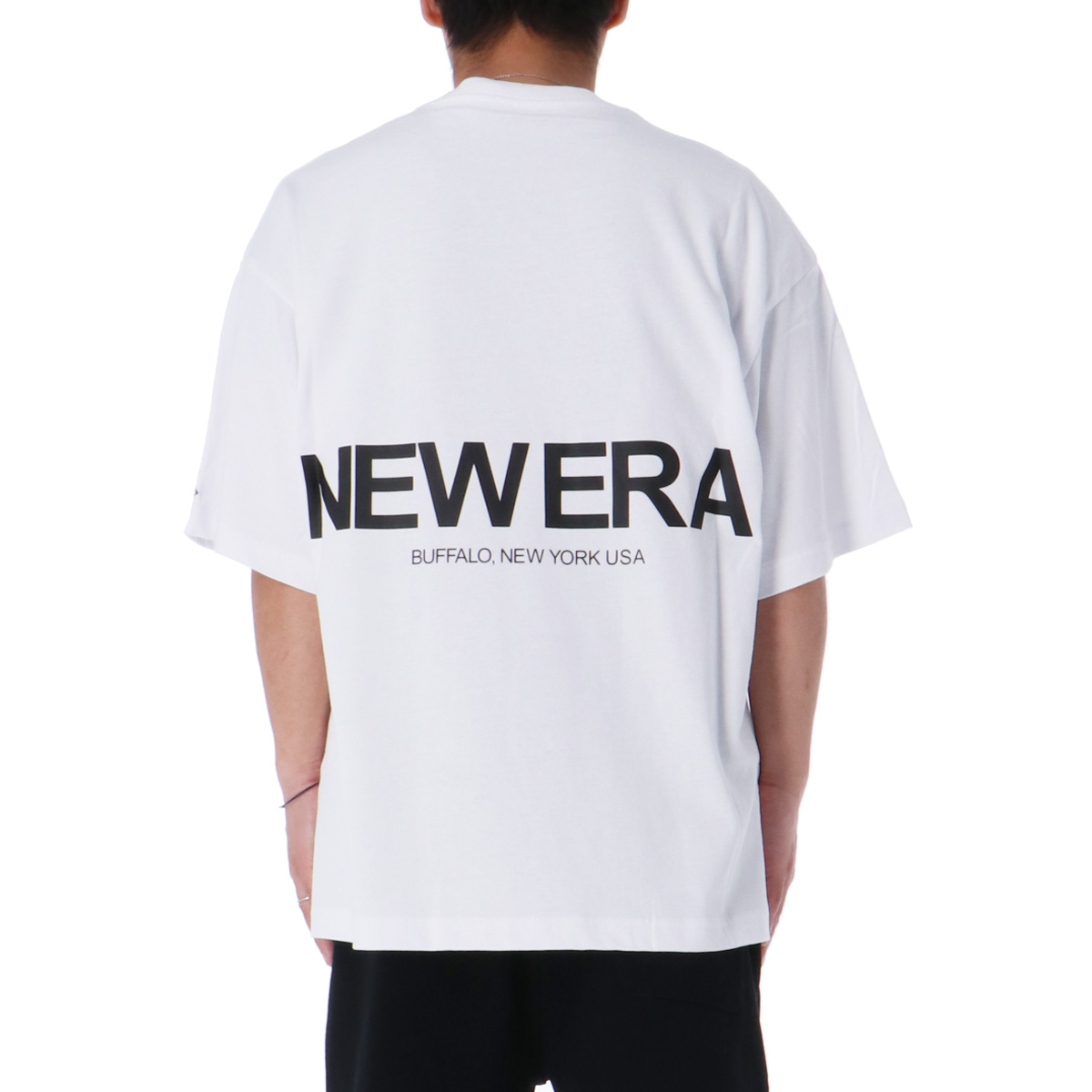 ニューエラ Tシャツ ハーフパンツ メンズ 上下 NEW ERA 半袖 ハーフパンツ バックプリント付き ゆったり オーバーサイズ 14121850-14122016 送料無料｜adistyle｜09