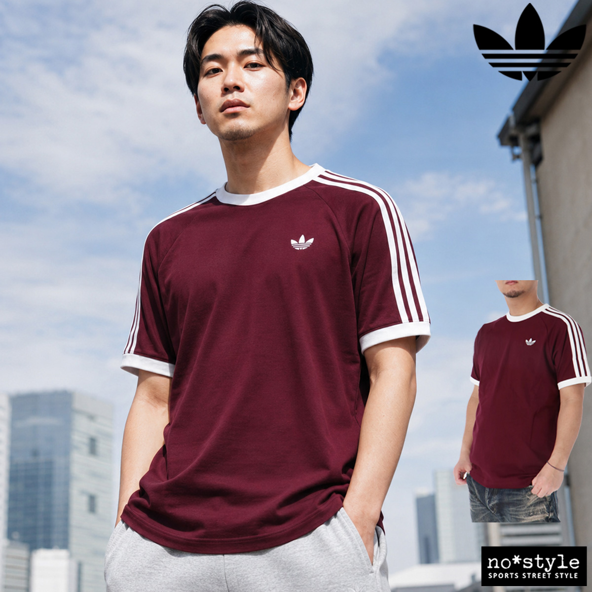 adidas Originals アディダス オリジナルス 半袖 スリーストライプ T