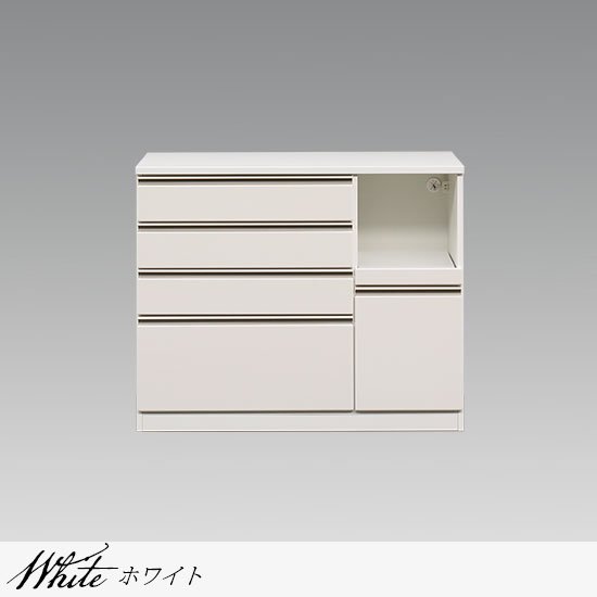 キッチンカウンター ラック キッチン収納 ホワイト 120幅 120キッチンカウンター レンジ棚 北欧 キッチン収納 レンジボード幅120