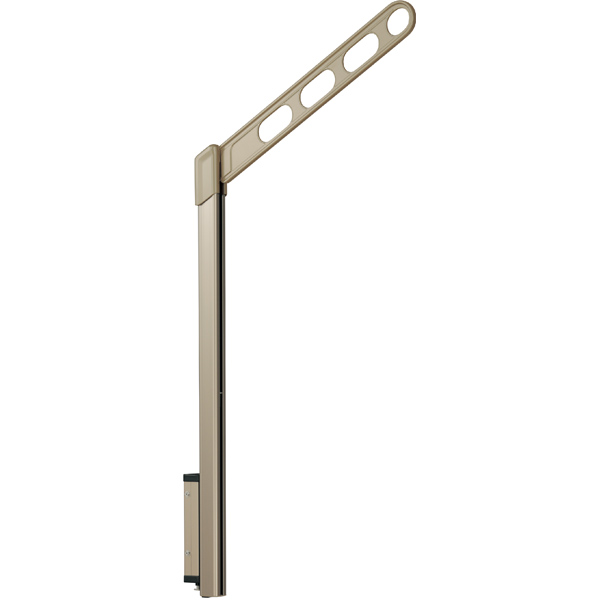 洗濯物干し ベランダ 屋外 竿受け 物干し金物 腰壁付け 2本1組×1セット EPL-55 アーム550mm ポール908mm 上下式