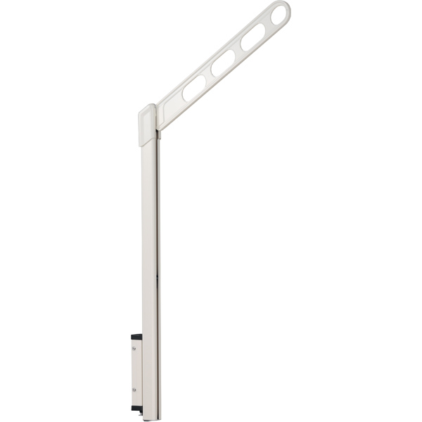 洗濯物干し ベランダ 屋外 竿受け 物干し金物 腰壁付け 2本1組×1セット EPL-55 アーム550mm ポール908mm 上下式