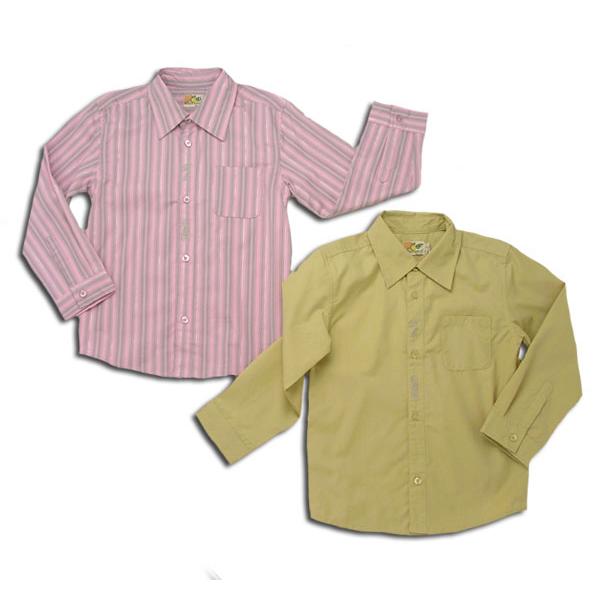 子ども服 子ども服 小さいマルコ　フォーマルな雰囲気を漂わせるシンプルなシャツ（濠Du）子供服