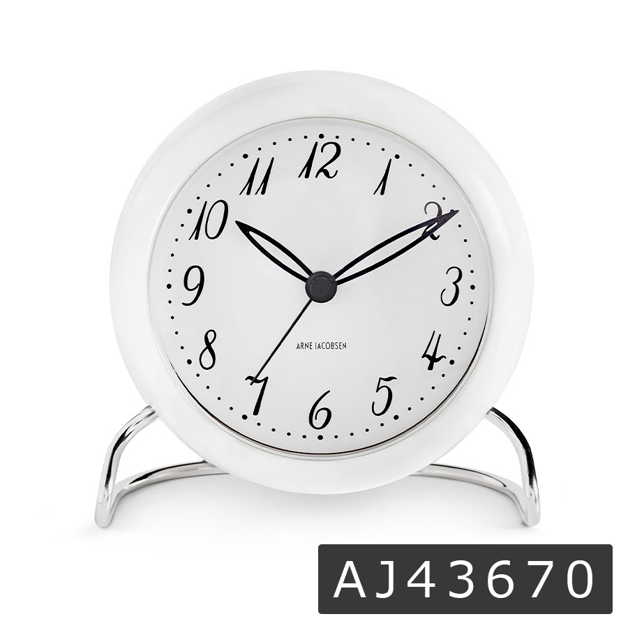 【正規品】アルネ ヤコブセン 時計 テーブルクロック バンカーズ シティーホール ステーション ローマン LK 置き時計 目覚し時計 ARNE JACOBSEN 高級 | ARNE JACOBSEN | 09