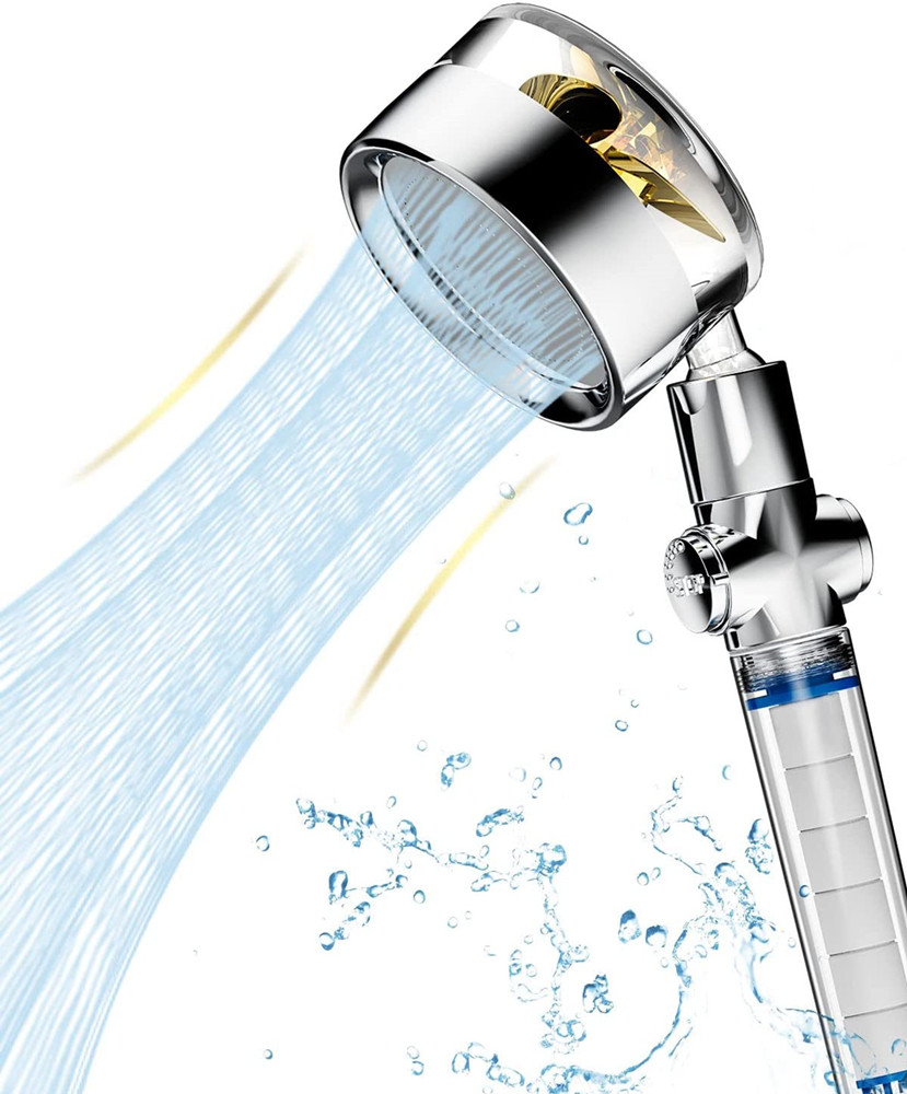 シャワーヘッド 節水 80％ 強力 浄水 止水ボタン 角度調整 水量調整 5階段