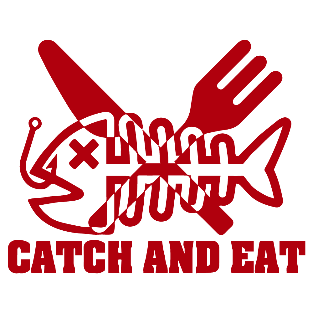 ステッカー CATCH AND EAT キャッチ ＆ イート