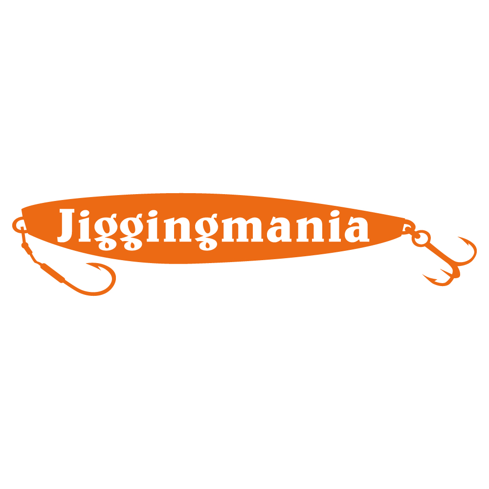 ステッカー jiggingmania ジギングマニア 選べる10色 縦6cm×横