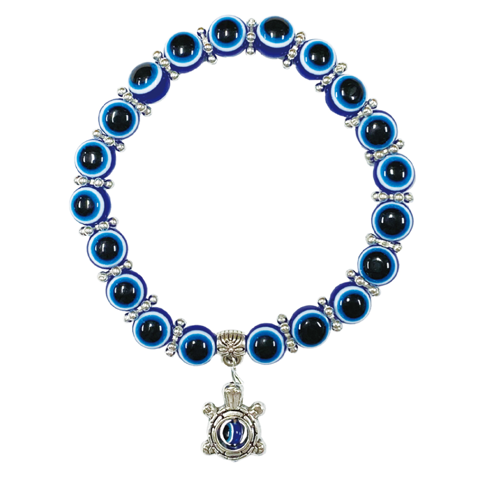 ナザールボンジュウ ブレスレット B ガラス細工 トルコのお守り 青い