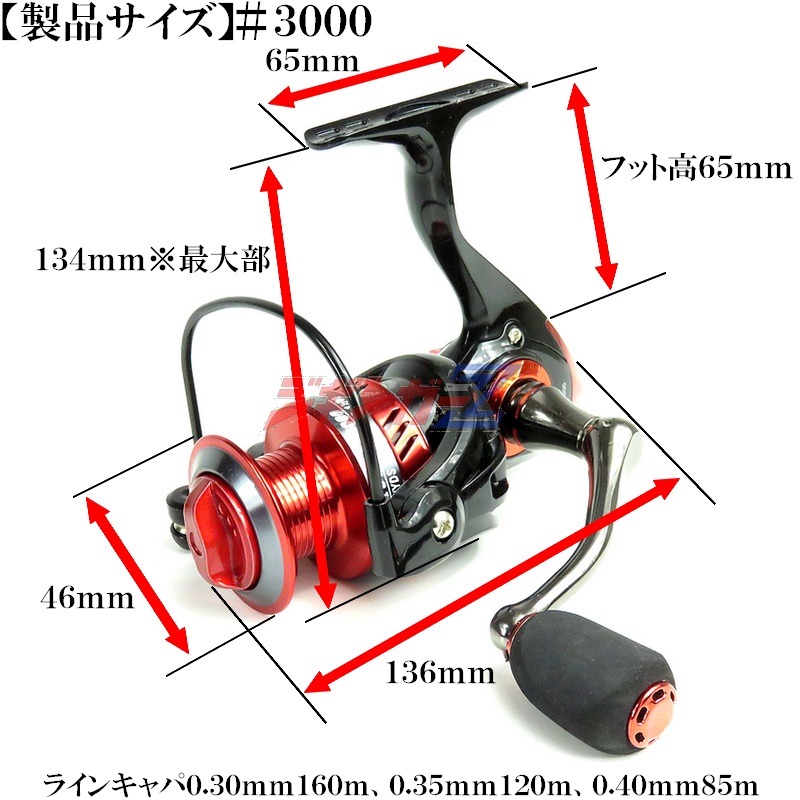 ジギンガーZ スピニングリール レッドゾンビ