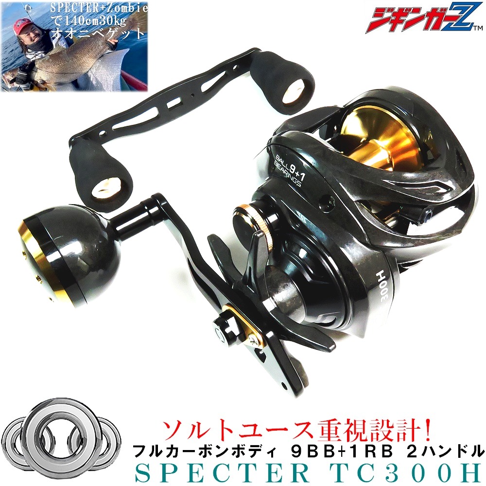 ジギンガーZ TDC300/301 フルカーボンボディ ベイトリール ギア