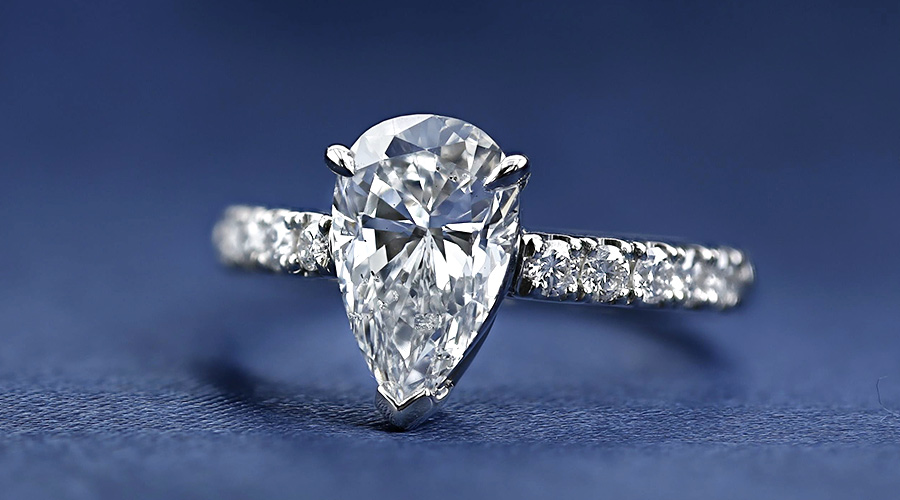 ダイヤモンド リング 2.015ct D SI1 ペアシェイプ ブリリアントカット プラチナ Pt 鑑定書付｜aemtjewelry｜09