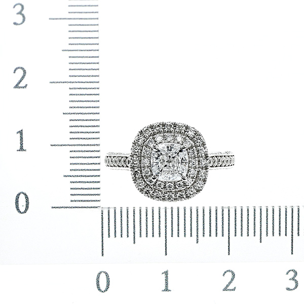 ダイヤモンド リング 1.076ct D FL クッションカット プラチナ Pt 鑑定書付｜aemtjewelry｜06