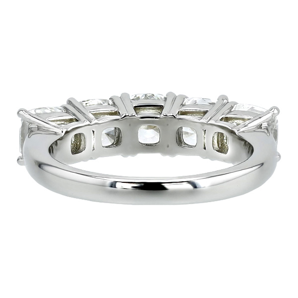 ダイヤモンド ハーフエタニティ リング 3.53ct(Total)/5石 E〜F VVS1