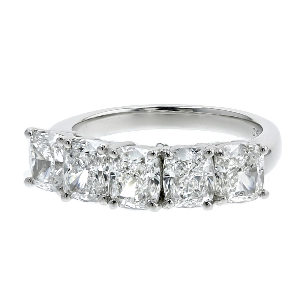 ダイヤモンド ハーフエタニティ リング 3.52ct(Total)/5石 E〜F