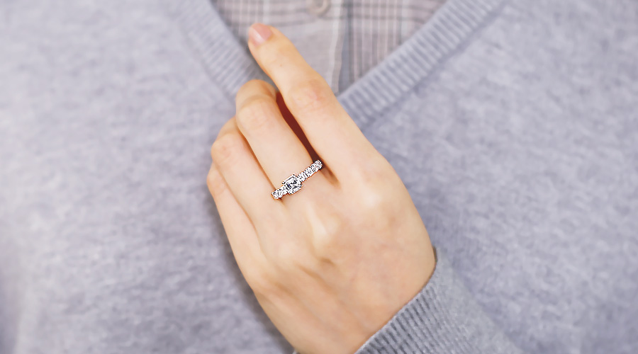ダイヤモンド フルエタニティリング 1ct/2.4ct(Total) D〜G IF/VVS2
