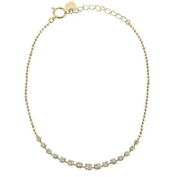 ダイヤモンド ブレスレット 0.55ct(Total)/15石 G〜Iクラス VVS〜VSクラス EX〜VERY GOODクラス 18金 K18 保証書付の画像