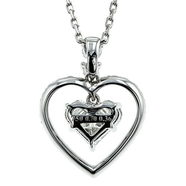 ダイヤモンド ネックレス 1.06ct(Total) VVS〜VSクラス F〜Hクラス K18WG 保証書付 ダイヤモンドネックレス ダイヤネックレスの画像