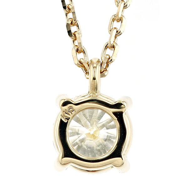 ダイヤモンド ネックレス 一粒 0.301ct H VS2 3EX H&C 18金 K18 鑑定書付 ダイヤモンドネックレス ダイヤネックレスの画像