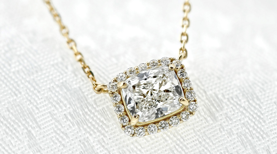 ダイヤモンド ネックレス 一粒 0.7ct G〜H IF〜VS1 18金 K18 鑑定書付