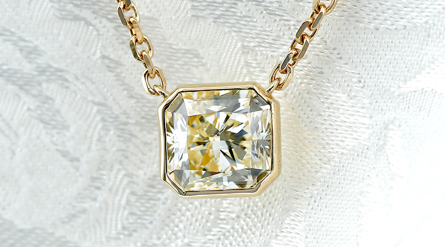 ダイヤモンド ネックレス 一粒 1.6ct M SI2 カットコーナードレク 