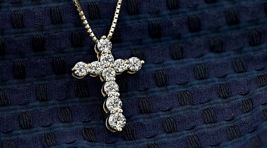ダイヤモンド クロスネックレス 1.6ct(Total) VVS〜VSクラス K〜Lクラス EX〜VERYGOODクラス 18金 K18 鑑別書付_6