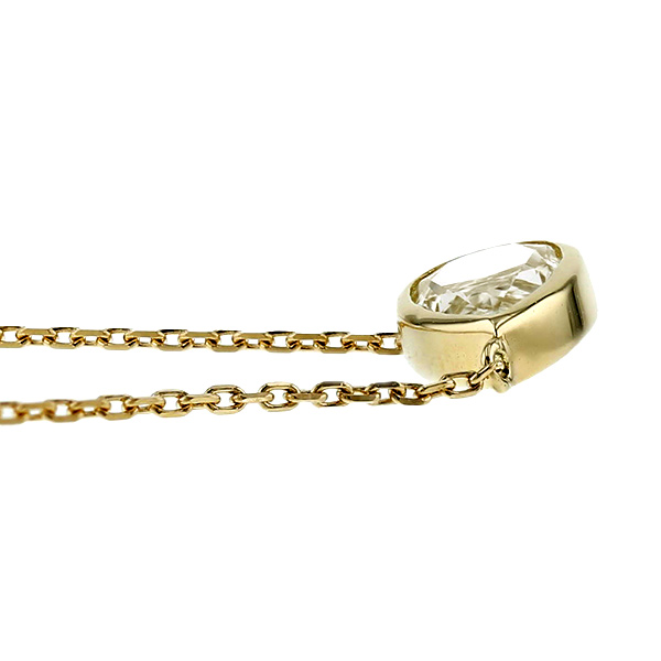 ダイヤモンド ネックレス 一粒 1ct K IF ペアシェイプ モディファイド ブリリアント カット 18金 K18 鑑定書付 ダイヤモンドネックレス ダイヤネックレス_2