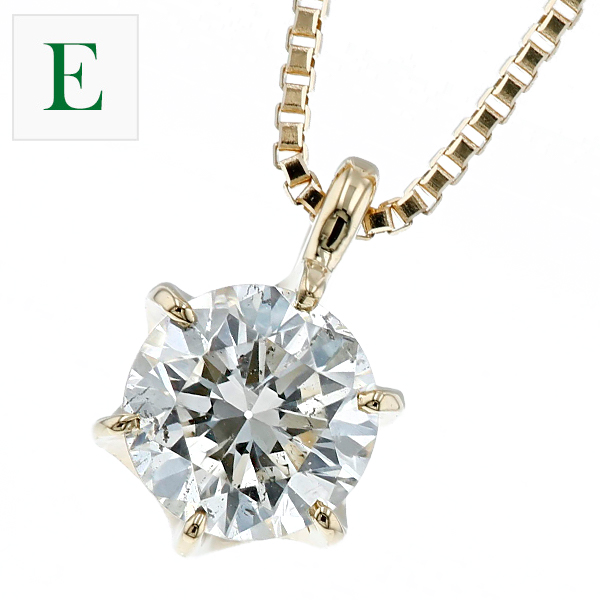 ダイヤモンド ネックレス 一粒 0.3ct E〜J I1 VERY GOOD〜FAIR 18金  