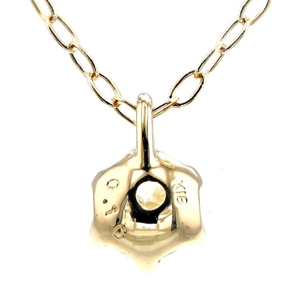 ダイヤモンド ネックレス 0.1ct E〜G VS/SI EX〜VERY GOODクラス 18金 K18 保証書付の画像