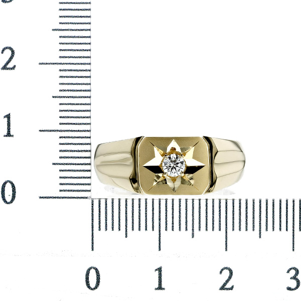 今だけ限定価格！ ダイヤモンド - 印台 メンズリング 0.147ct E VS2