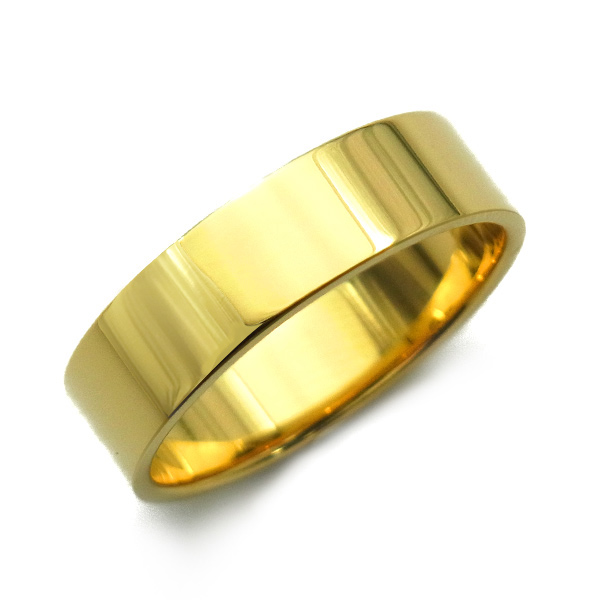 平打リング 平打ち リング 地金リング フラットリング シンプル 指輪 18金 K18 おすすめ 人気 5mm幅 レディース メンズ ユニセックス｜aemtjewelry