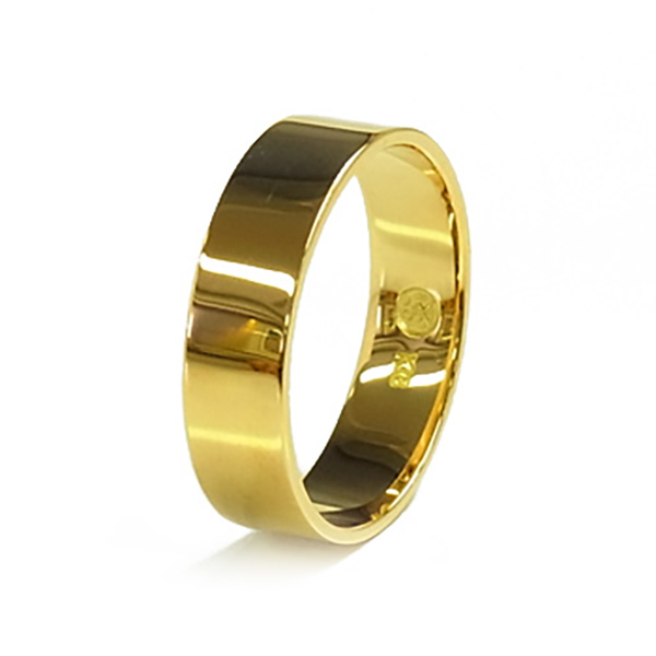平打リング 平打ち リング 地金リング フラットリング シンプル 指輪 18金 K18 おすすめ 人気 5mm幅 レディース メンズ ユニセックス｜aemtjewelry｜02