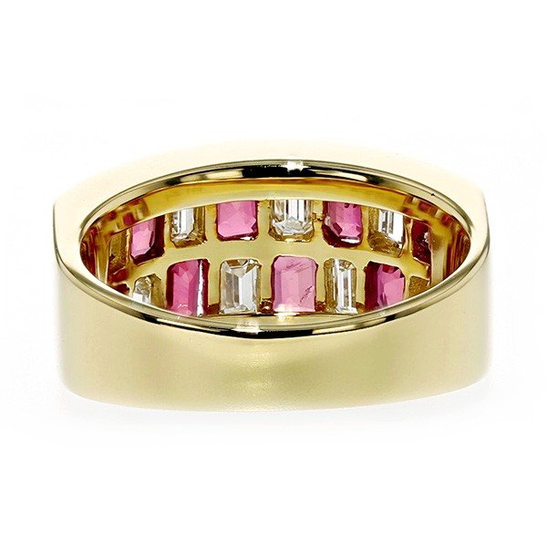 ルビー&ダイヤモンド リング R2.24ct(Total)/D1.51ct(Total) 18金 K18