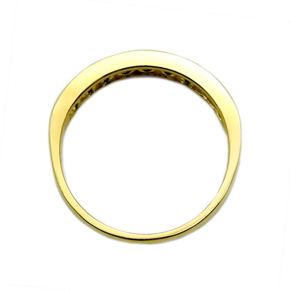 ダイヤモンド ハーフエタニティ リング 0.5ct(Total) F〜Hカラークラス VVS〜VSクラス EX〜VERY GOODカットクラス 18金 K18 保証書付の画像
