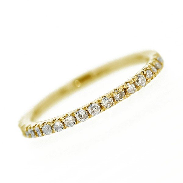 ダイヤモンド ハーフエタニティリング 0.2ct(Total) G〜Hカラークラス VS〜SIクラス VERY GOOD〜GOODカットクラス 18金 K18 保証書付の画像