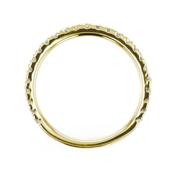 ダイヤモンド ハーフエタニティリング 0.2ct(Total) G〜Hカラークラス VS〜SIクラス VERY GOOD〜GOODカットクラス 18金 K18 保証書付の画像