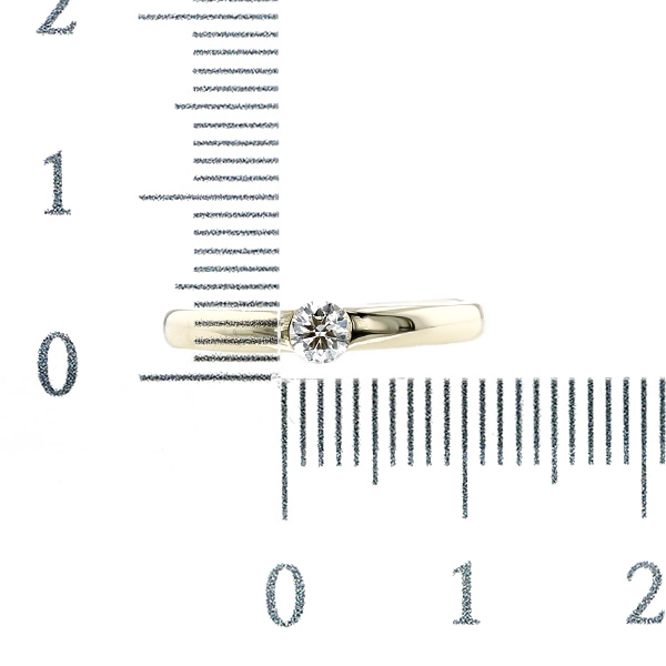 ダイヤモンド リング 0.1ct IF〜SI1 D〜F 3EX H&C 18金 K18 鑑定書付の画像