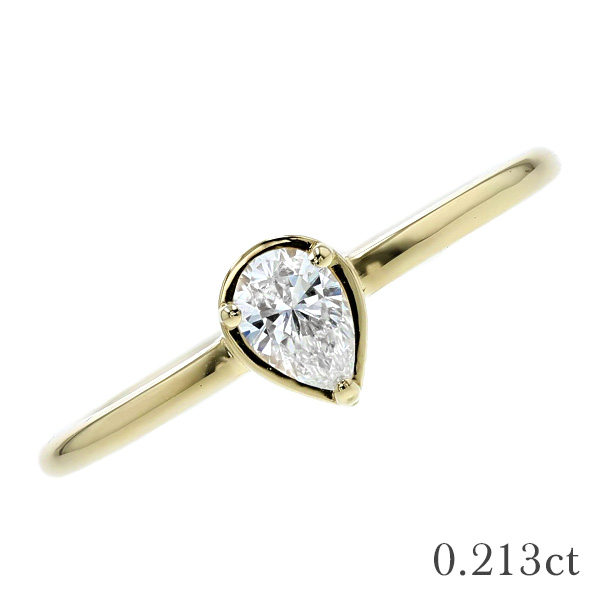 ダイヤモンド リング 0.2〜0.4ct D〜M SI1〜2 ペアシェイプ