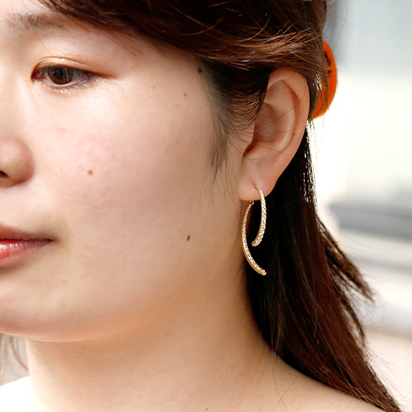 ダイヤモンド バックキャッチ ピアス 1.4ct(Total) G〜H VVS〜VS EX