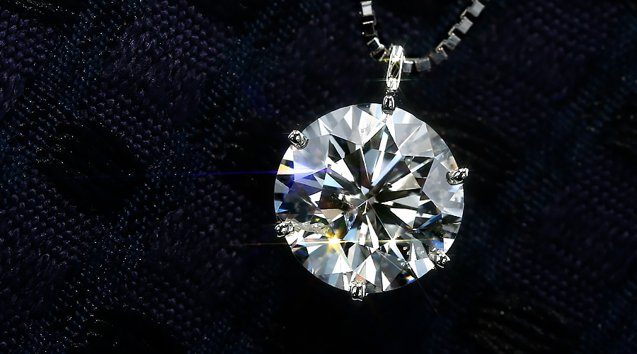 ダイヤモンド ネックレス 一粒 1.5ct G I1 VERY GOOD プラチナ Pt