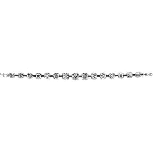 ダイヤモンド ブレスレット 0.55ct(Total)/15石 VVS〜VS G〜I EX〜VERY GOODクラス プラチナ Pt 保証書付の画像