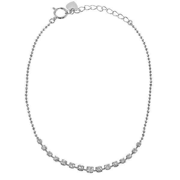ダイヤモンド ブレスレット 0.55ct(Total)/15石 VVS〜VS G〜I EX〜VERY GOODクラス プラチナ Pt 保証書付の画像
