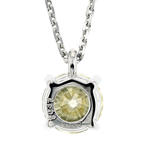 イエローダイヤモンド ネックレス 一粒 1.037ct FANCY YELLOW