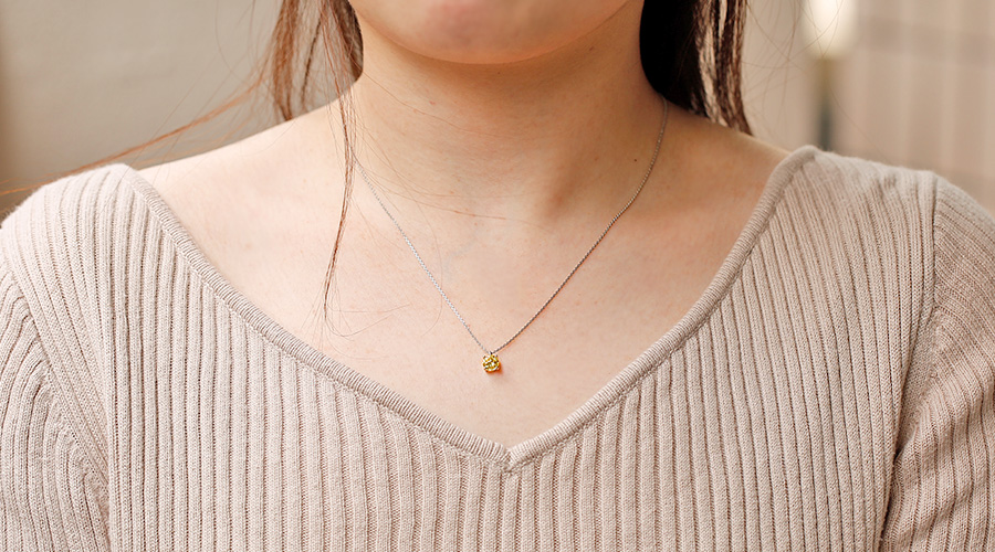 イエローダイヤモンド ネックレス 一粒 1.037ct FANCY YELLOW イエローダイヤモンド ネックレス 一粒 1.037ct FANCY YELLOW