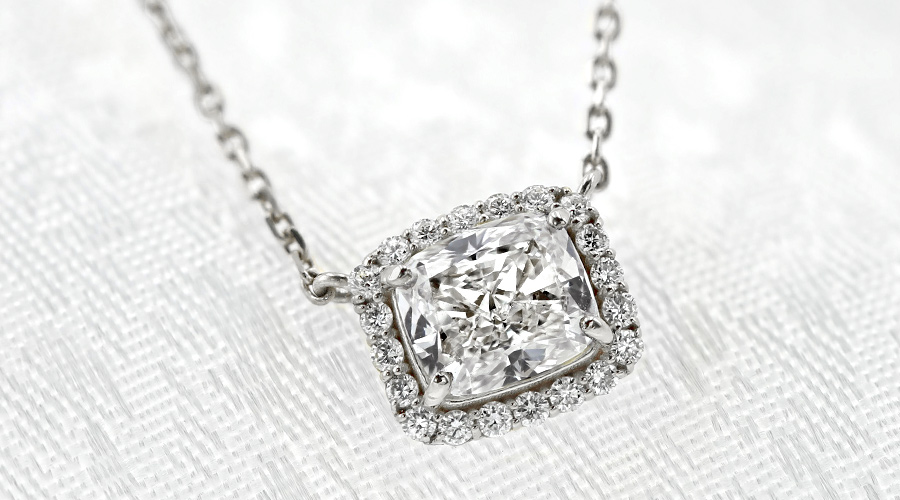 ダイヤモンド ネックレス 0.7ct E〜F VS2〜SI1 プラチナ Pt 鑑定書付