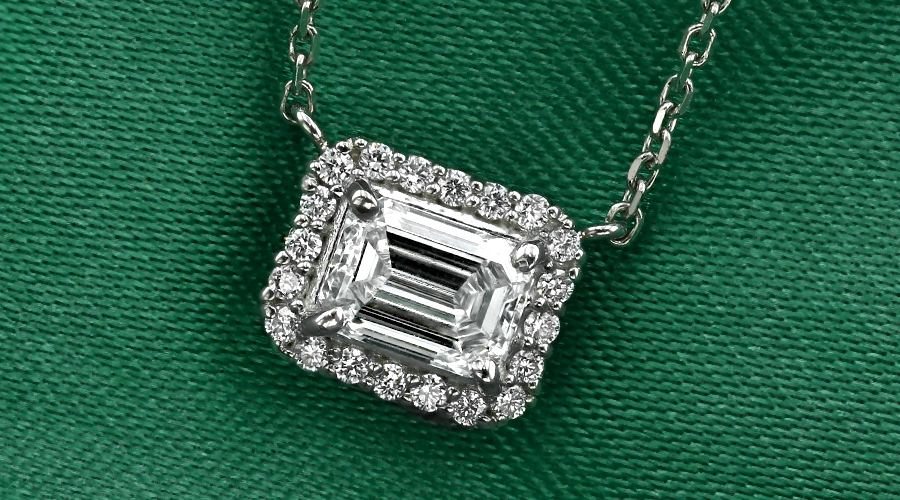 ダイヤモンド ネックレス 0.5ct D IF エメラルドカット プラチナ Pt 鑑定書付 ダイヤモンドネックレス ダイヤネックレス_7