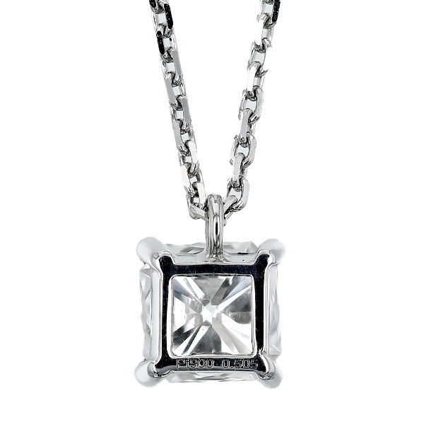ダイヤモンド ネックレス 一粒 0.505ct D VVS2 フランダースカット 4本