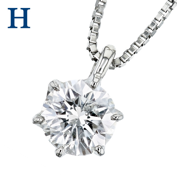 ダイヤモンド ネックレス 一粒 0.3ct D〜I I1 VERY GOOD〜FAIR プラチナ Pt ソーティング付 ダイヤモンドネックレス ダイヤネックレスの画像