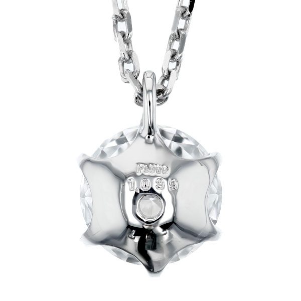 ダイヤモンド ネックレス 一粒 1ct D VS2 3EX H&C プラチナ Pt 鑑定